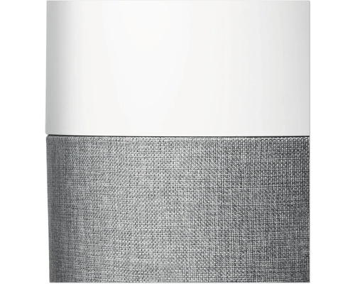 Detailaufnahme eines Luftreinigers mit Stoffbezug