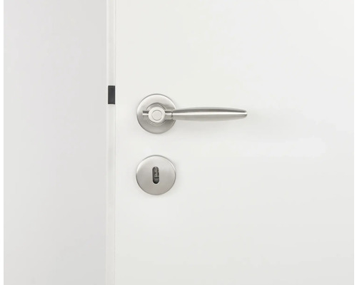 Tür mit Türgriff und Schloss