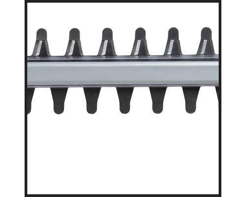 Messerbalken einer Heckenschere im Detail