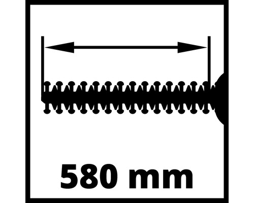 580 Millimeter Arbeitsbreite