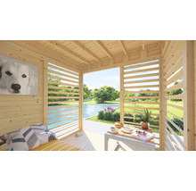 Pavillon Bertilo Unico 1 inkl. Fußboden 226 x 234 cm natur