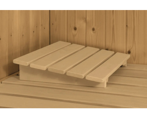 Plug & Play Sauna Karibu Achat II ohne Ofen mit Dachkranz | HORNBACH