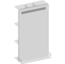 LED Badspiegel mit Ablage Devo Sonus 2.0 Classico Muschel/Black 55.5x94 cm SO2-LU55x94x27-F91