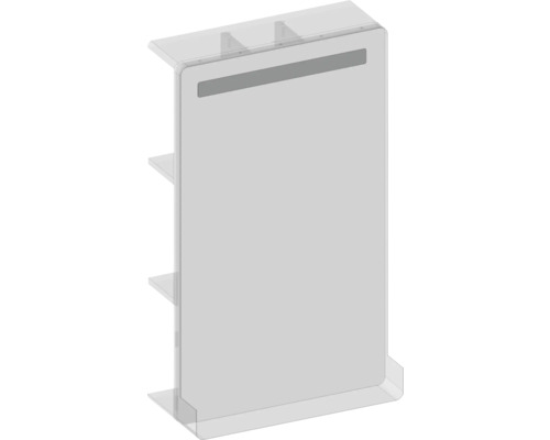 Freistehendes Display mit Regalen für Verkaufsförderung.