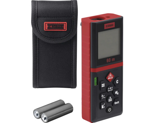 Laser-Entfernungsmesser mit Tasche und Batterien