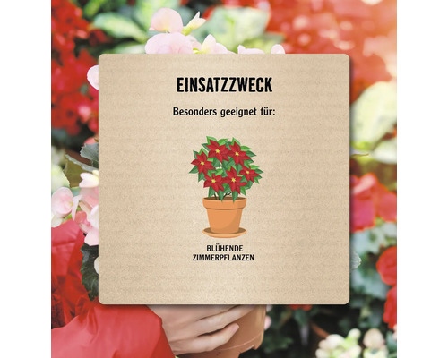 Verwendungszweck: Besonders geeignet für blühende Zimmerpflanzen.