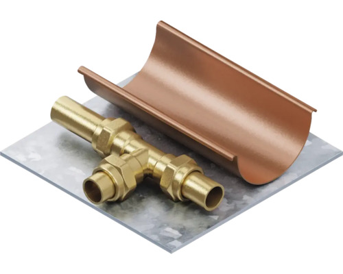 Kupferrohrbogen und T-Stück Verbinder aus Messing