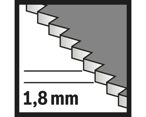 Symbol für 1,8 mm Zahnteilung