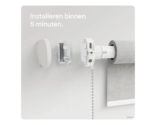 Rollosystem zur Wandmontage mit Zugkette