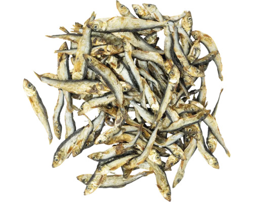 Haufen getrockneter Fische