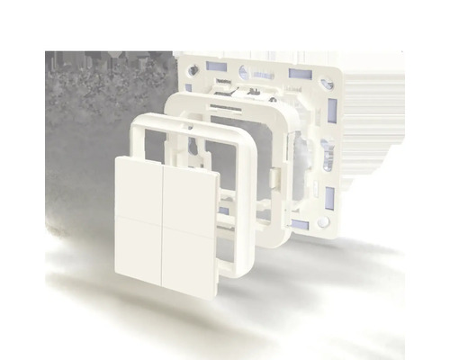 Auseinandergebauter Lichtschalter zur Wandmontage