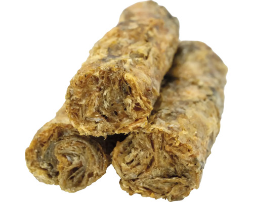 Drei Rollen aus Holzfaserdämmstoff