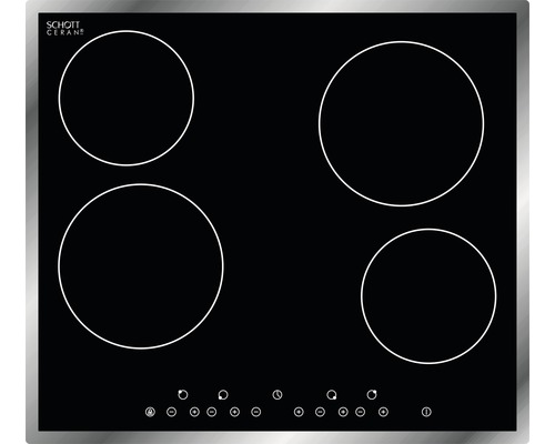 Glaskeramik Kochfeld mit vier Kochzonen
