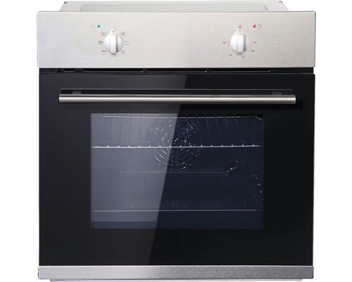 Einbaubackofen mit Glastür und Drehknöpfen
