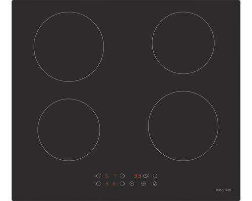 Induktionskochfeld mit vier Kochzonen
