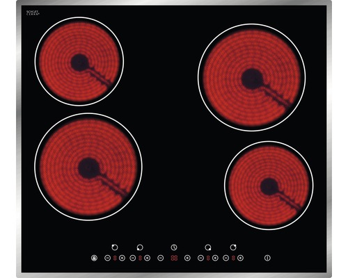 Glaskeramikkochfeld mit vier Kochzonen