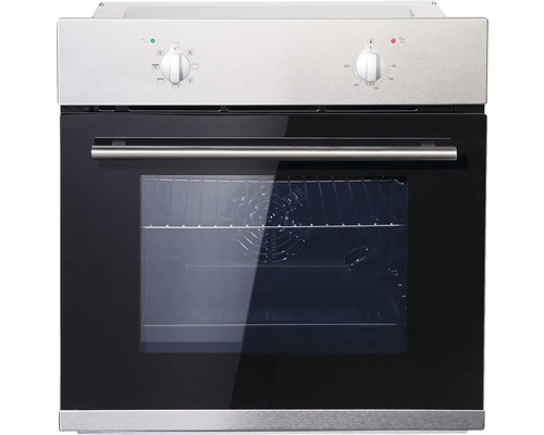 Einbaubackofen mit Sichtfenster und Drehknöpfen