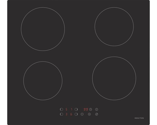 Induktionskochfeld mit vier Kochzonen
