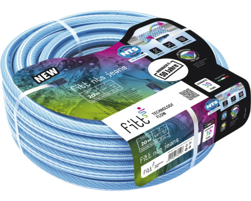 Gerollter Gartenschlauch, 20 Meter lang, Fitt NTS Jeans