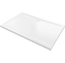 Duschwanne Aurlane Pure 140 x 90 x 4 cm weiß Antirutschbeschichtung FAC371