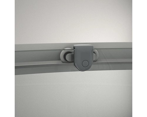 Schiebetürbeschlag mit Rollenführung in einer Schiene