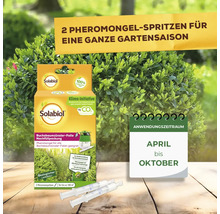 Solabiol Buchsbaumzünslerfalle Nachfüllpackung mit zwei Pheromonspritzen für die ganze Gartensaison