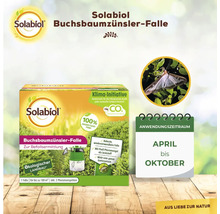 Solabiol Buchsbaumzünslerfalle zur Befallsermittlung, geeignet für bis zu 180 Quadratmeter inklusive Pheromonspritzen