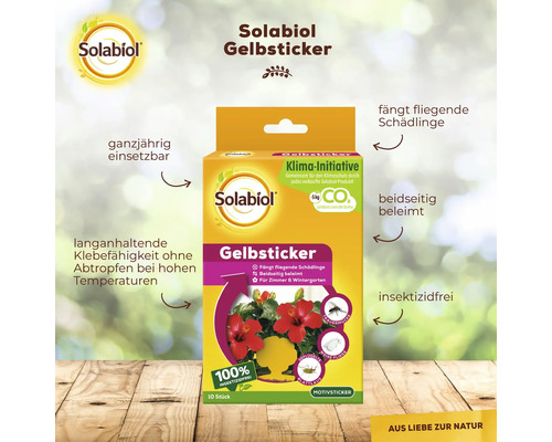Solabiol Gelbsticker Packung zur Schädlingsbekämpfung