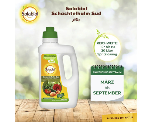 Solabiol Schachtelhalm Sud Flüssigkonzentrat 1000 ml für pilzanfällige Pflanzen