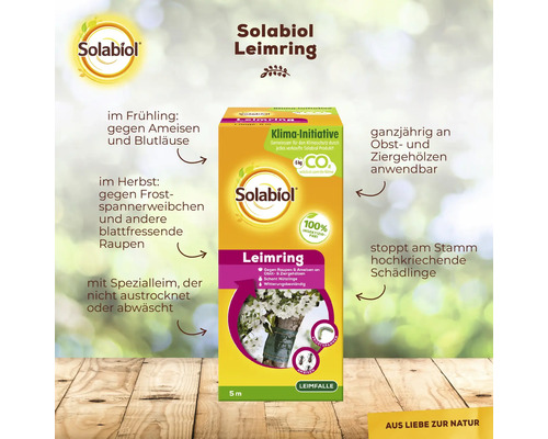 Solabiol Leimring zur Schädlingsbekämpfung an Obst- und Ziergehölzen
