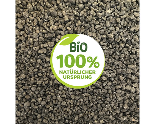 Bild von Blähton mit dem Symbol: 100 Prozent Bio, natürlicher Ursprung