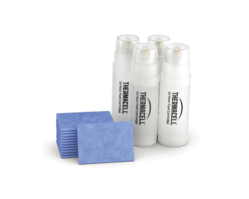 Thermocell Nachfüllpackung mit vier Gaskartuschen und zwölf Wirkstoffplättchen