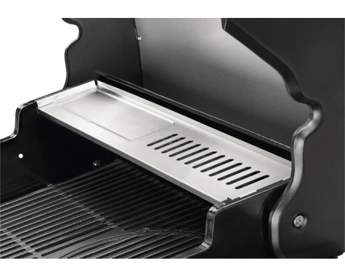 Grill mit Warmhalterost aus Edelstahl