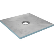 Befliesbares Duschelement Aurlane Showerplate 90 x 90 x 4 cm grau matt FAC037