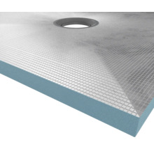 Befliesbares Duschelement Aurlane Showerplate 90 x 90 x 4 cm grau matt FAC037