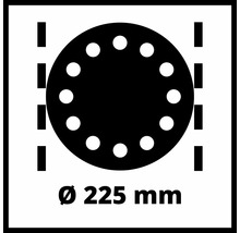 Symbol für 225 Millimeter Durchmesser