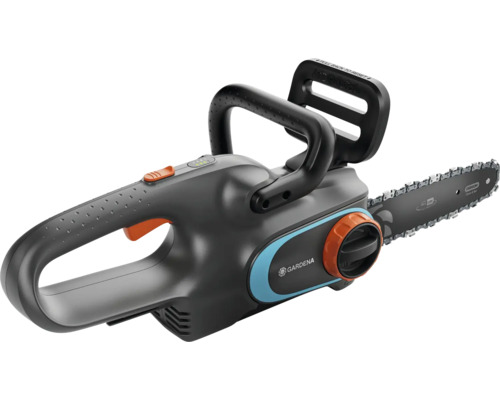 Gardena Akku-Kettensäge mit Griff und Kette