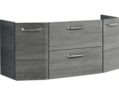 Waschtischunterschrank mit zwei Schubladen und Holzoptik