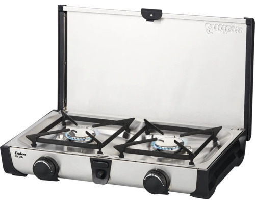 Doppelgaskocher mit Deckel