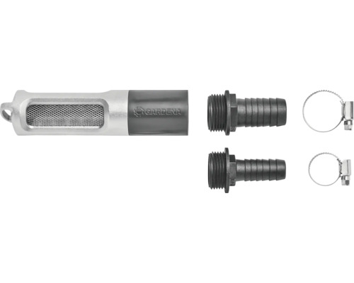 Gardena Saugfilter mit Rückflussstopp inklusive Schlauchstücke und Schlauchschellen