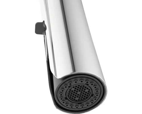 Detailaufnahme eines Wasserhahn-Auslaufs mit Perlatoren