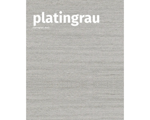 Platingrau, matte Oberfläche
