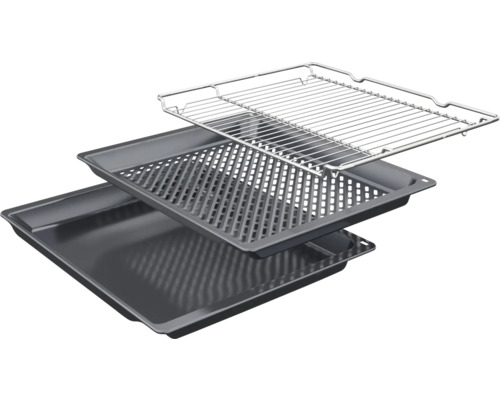 Grillrost, Grillblech und Universalblech für Backofen