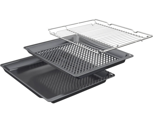 Backblechset mit Grillrost und Fettauffangschale