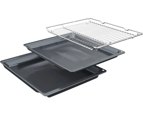 Zwei Backbleche und ein Grillrost aus Metall