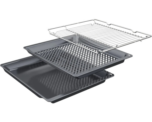 Backblechset bestehend aus Backblech, Grillblech und Grillrost