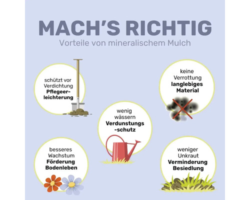 Mineralischer Mulch Diabas 8-16 mm 25 kg