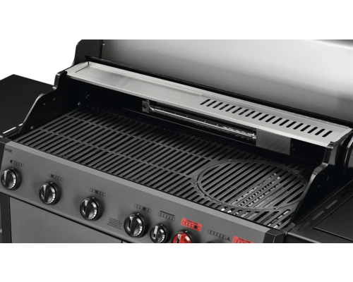 Grill mit Grillrost und Warmhalterost