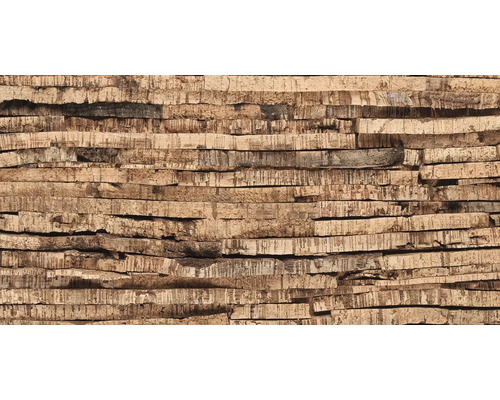 Nahaufnahme einer Wandverkleidung aus Kork