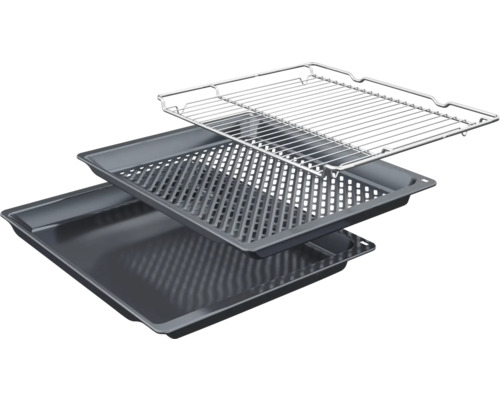 Backblech-Set mit Grillrost und Fettauffangschale